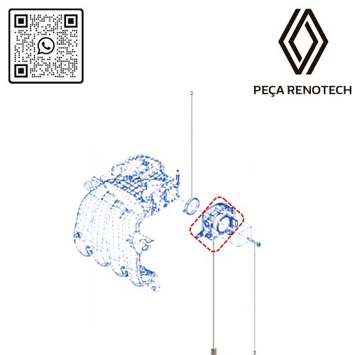 RN 05601R-X 161205601R CORPO DE BORBOLETA MOT 1.6 16V H4M CAPDUSLOGSANKAN 6